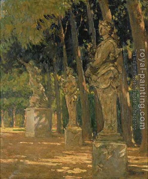 James Carroll Beckwith : Carrefour at the End of the Tapis Vert, Versailles